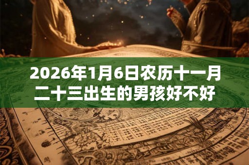 2026年1月6日农历十一月二十三出生的男孩好不好