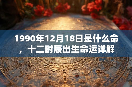 1990年12月18日是什么命，十二时辰出生命运详解