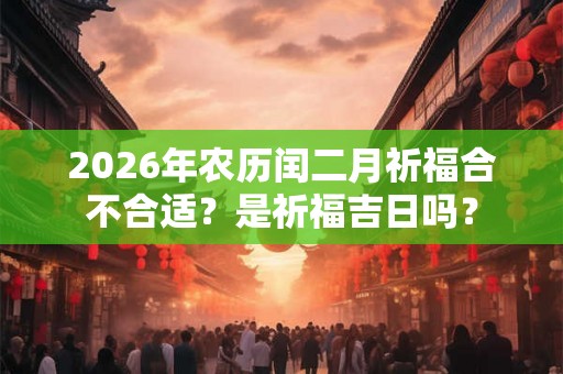 2026年农历闰二月祈福合不合适？是祈福吉日吗？