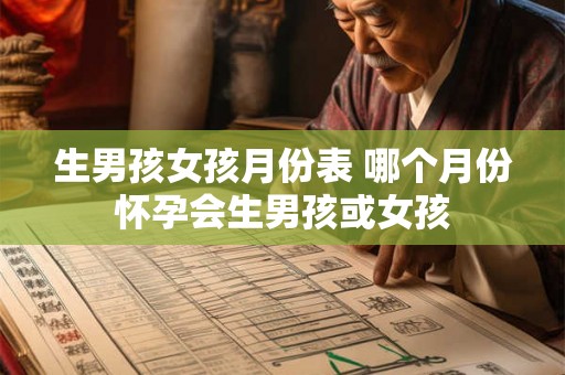 生男孩女孩月份表 哪个月份怀孕会生男孩或女孩