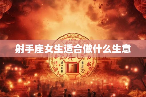 射手座女生适合做什么生意