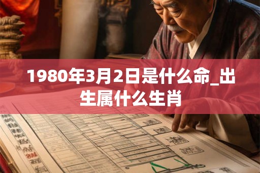 1980年3月2日是什么命_出生属什么生肖 1980年3月2日是什么命_出生属什么生肖