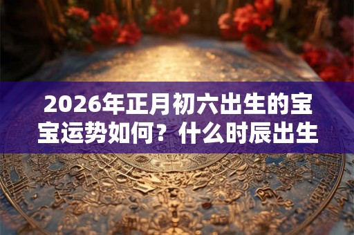 2026年正月初六出生的宝宝运势如何？什么时辰出生命最好？