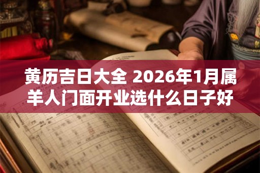 黄历吉日大全 2026年1月属羊人门面开业选什么日子好