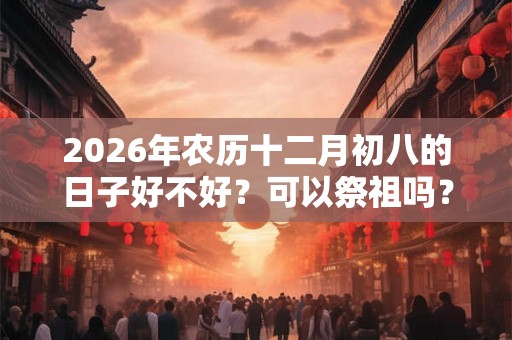 2026年农历十二月初八的日子好不好？可以祭祖吗？