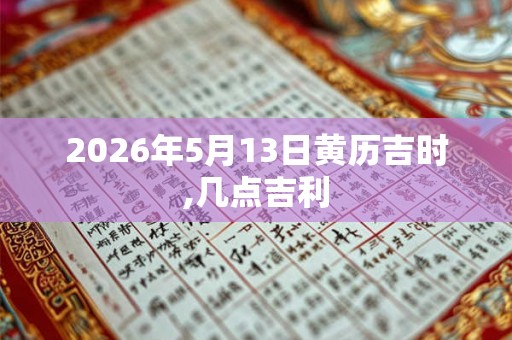2026年5月13日黄历吉时,几点吉利
