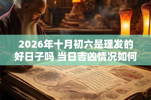2026年十月初六是理发的好日子吗 当日吉凶情况如何