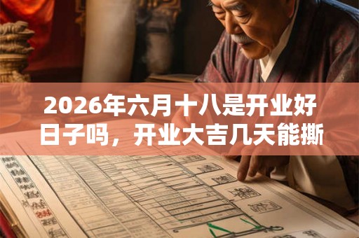 2026年六月十八是开业好日子吗，开业大吉几天能撕掉