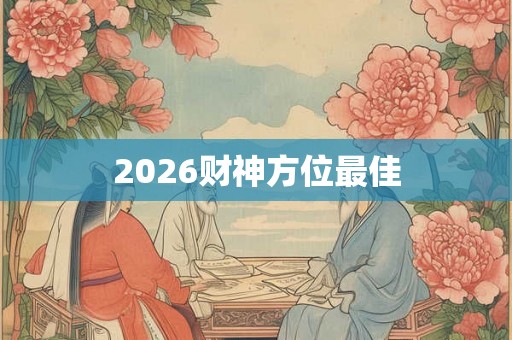 2026财神方位最佳 2026财神方位最佳