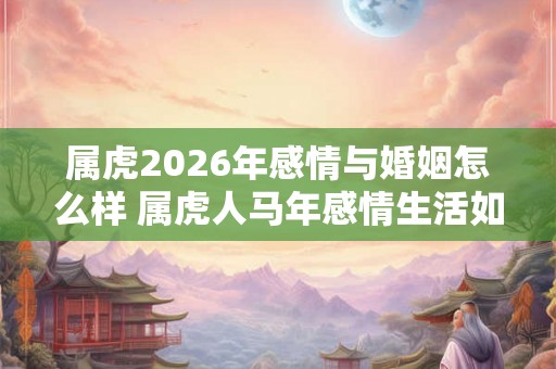 属虎2026年感情与婚姻怎么样 属虎人马年感情生活如何