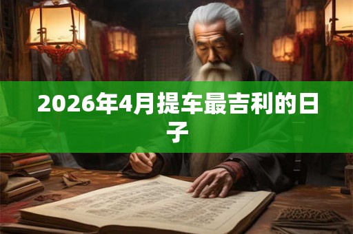 2026年4月提车最吉利的日子