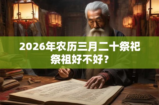 2026年农历三月二十祭祀祭祖好不好？
