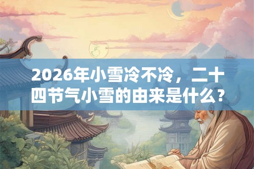 2026年小雪冷不冷，二十四节气小雪的由来是什么？