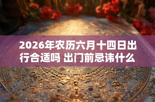 2026年农历六月十四日出行合适吗 出门前忌讳什么事 2026年农历六月十四日出行合适吗 出门前忌讳什么事