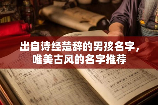 出自诗经楚辞的男孩名字，唯美古风的名字推荐