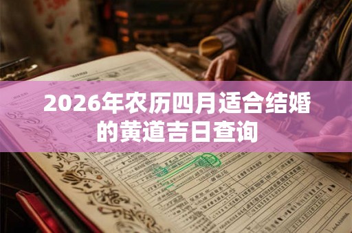 2026年农历四月适合结婚的黄道吉日查询
