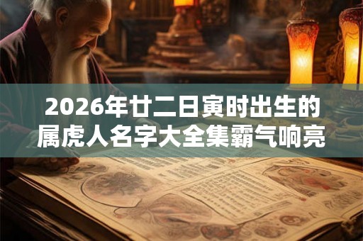 2026年廿二日寅时出生的属虎人名字大全集霸气响亮