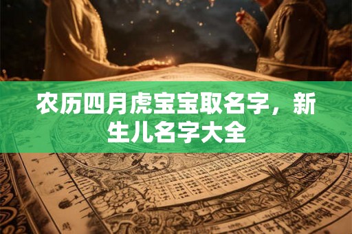 农历四月虎宝宝取名字，新生儿名字大全