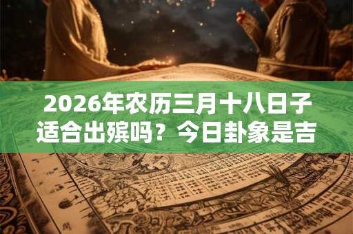 2026年农历三月十八日子适合出殡吗？今日卦象是吉是凶？