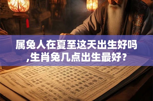 属兔人在夏至这天出生好吗,生肖兔几点出生最好？