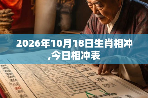 2026年10月18日生肖相冲,今日相冲表