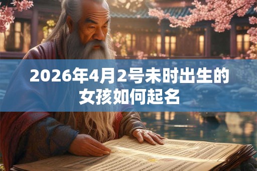 2026年4月2号未时出生的女孩如何起名 2026年4月2号未时出生的女孩如何起名