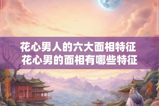 花心男人的六大面相特征 花心男的面相有哪些特征