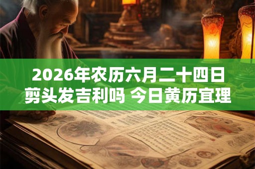2026年农历六月二十四日剪头发吉利吗 今日黄历宜理发不