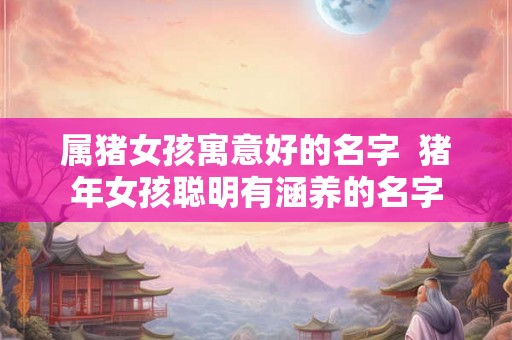属猪女孩寓意好的名字  猪年女孩聪明有涵养的名字