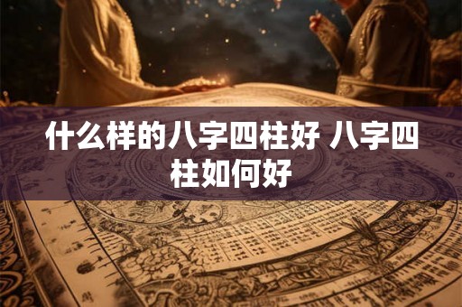 什么样的八字四柱好 八字四柱如何好
