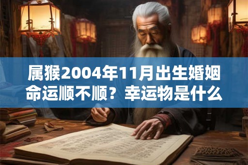 属猴2004年11月出生婚姻命运顺不顺?幸运物是什么? 属猴2004年11月出生婚姻命运顺不顺?幸运物是什么?