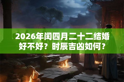 2026年闰四月二十二结婚好不好？时辰吉凶如何？