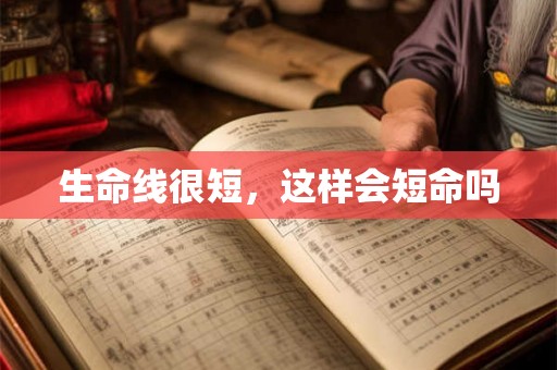 生命线很短，这样会短命吗