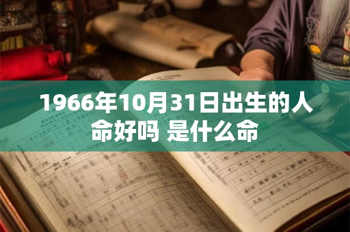 1966年10月31日出生的人命好吗 是什么命 1966年10月31日出生的人命好吗 是什么命