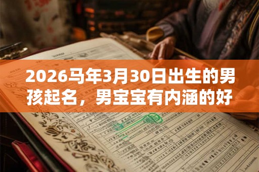 2026马年3月30日出生的男孩起名，男宝宝有内涵的好名字推荐