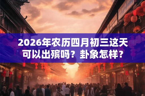 2026年农历四月初三这天可以出殡吗？卦象怎样？