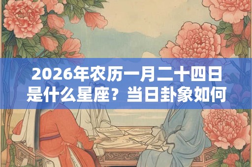 2026年农历一月二十四日是什么星座？当日卦象如何？