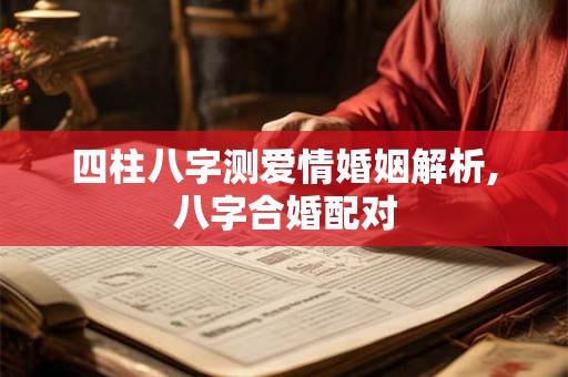 四柱八字测爱情婚姻解析,八字合婚配对 四柱八字测爱情婚姻解析,八字合婚配对