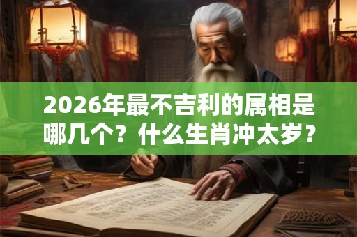 2026年最不吉利的属相是哪几个？什么生肖冲太岁？