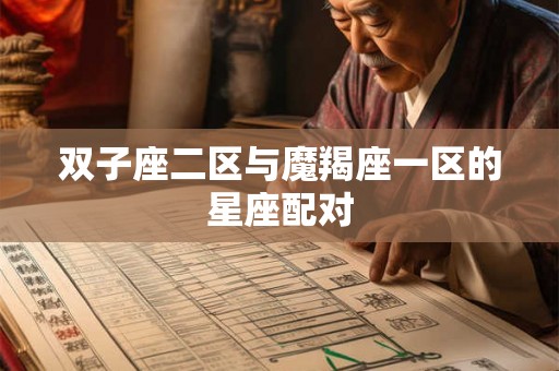 双子座二区与魔羯座一区的星座配对