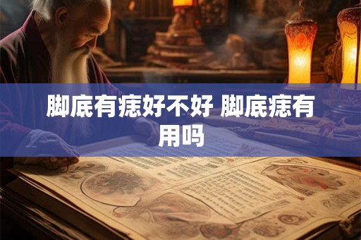 脚底有痣好不好 脚底痣有用吗