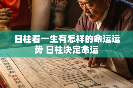 日柱看一生有怎样的命运运势 日柱决定命运 日柱看一生有怎样的命运运势 日柱决定命运