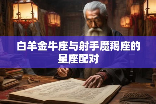 白羊金牛座与射手魔羯座的星座配对