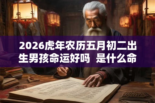 2026虎年农历五月初二出生男孩命运好吗  是什么命