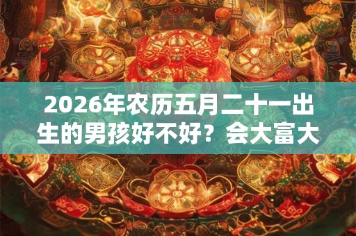 2026年农历五月二十一出生的男孩好不好？会大富大贵吗？