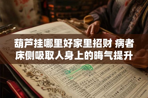 葫芦挂哪里好家里招财 病者床侧吸取人身上的晦气提升运势