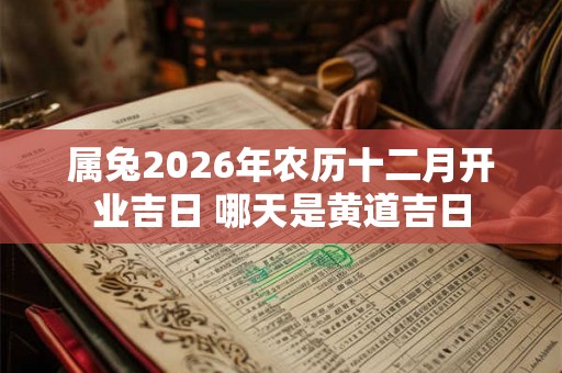 属兔2026年农历十二月开业吉日 哪天是黄道吉日