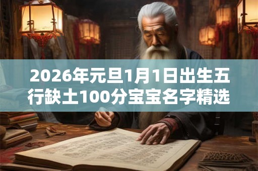 2026年元旦1月1日出生五行缺土100分宝宝名字精选！
