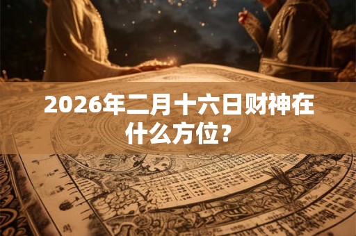 2026年二月十六日财神在什么方位？