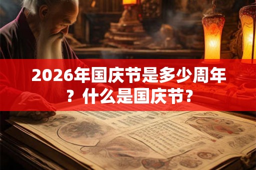 2026年国庆节是多少周年？什么是国庆节？